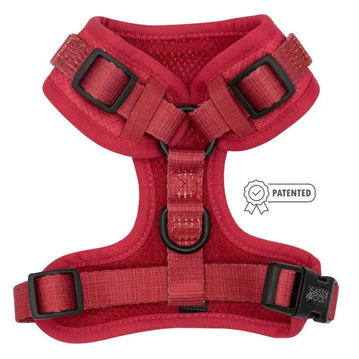 SASSY WOOF - Dog Adjustable Harness - Merlot