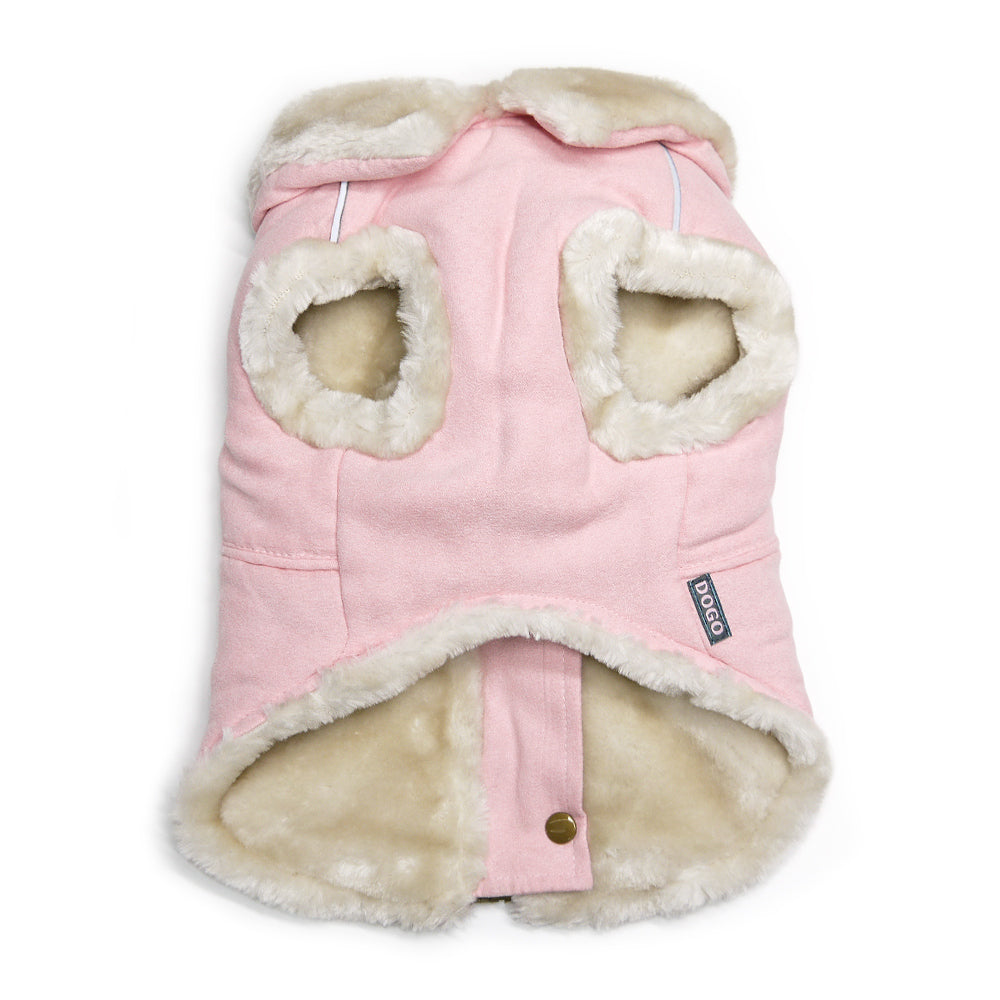Furry Runner Coat Pink by Dogo® Pet Fashions