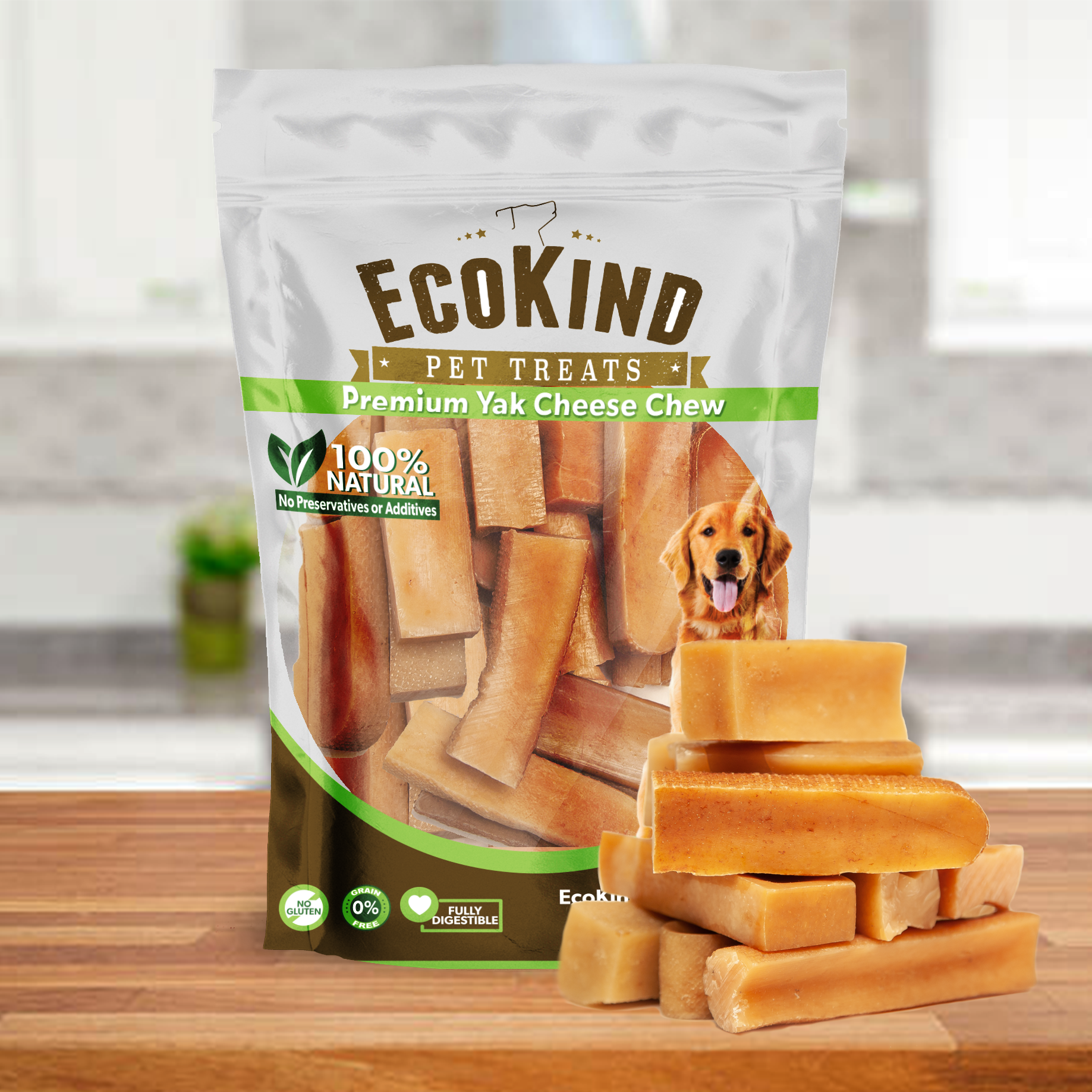 EcoKind Pet Treats - Premium Himalayan Yak Milk Dog Chews for Small Dogs