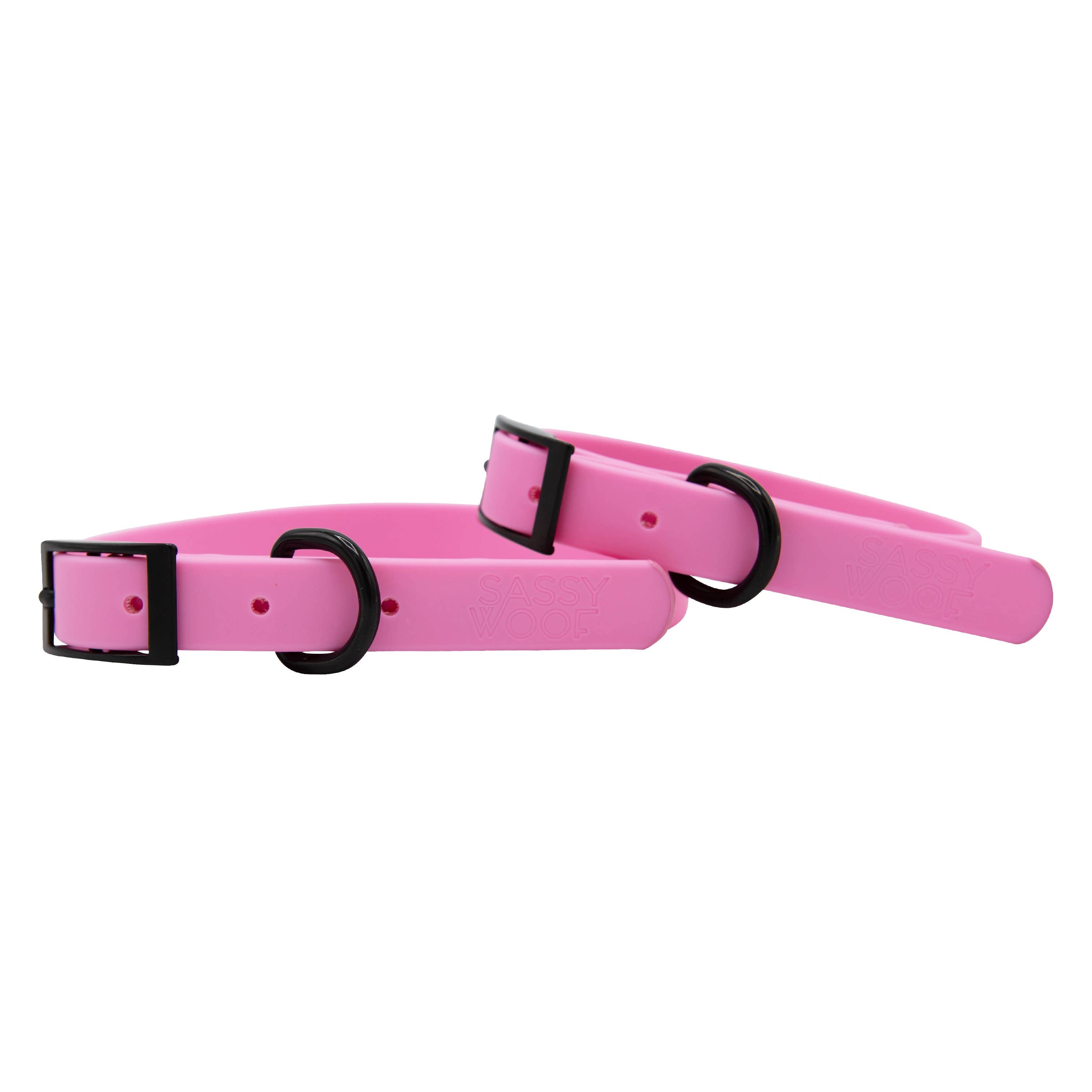 SASSY WOOF - Waterproof Collar - Pink