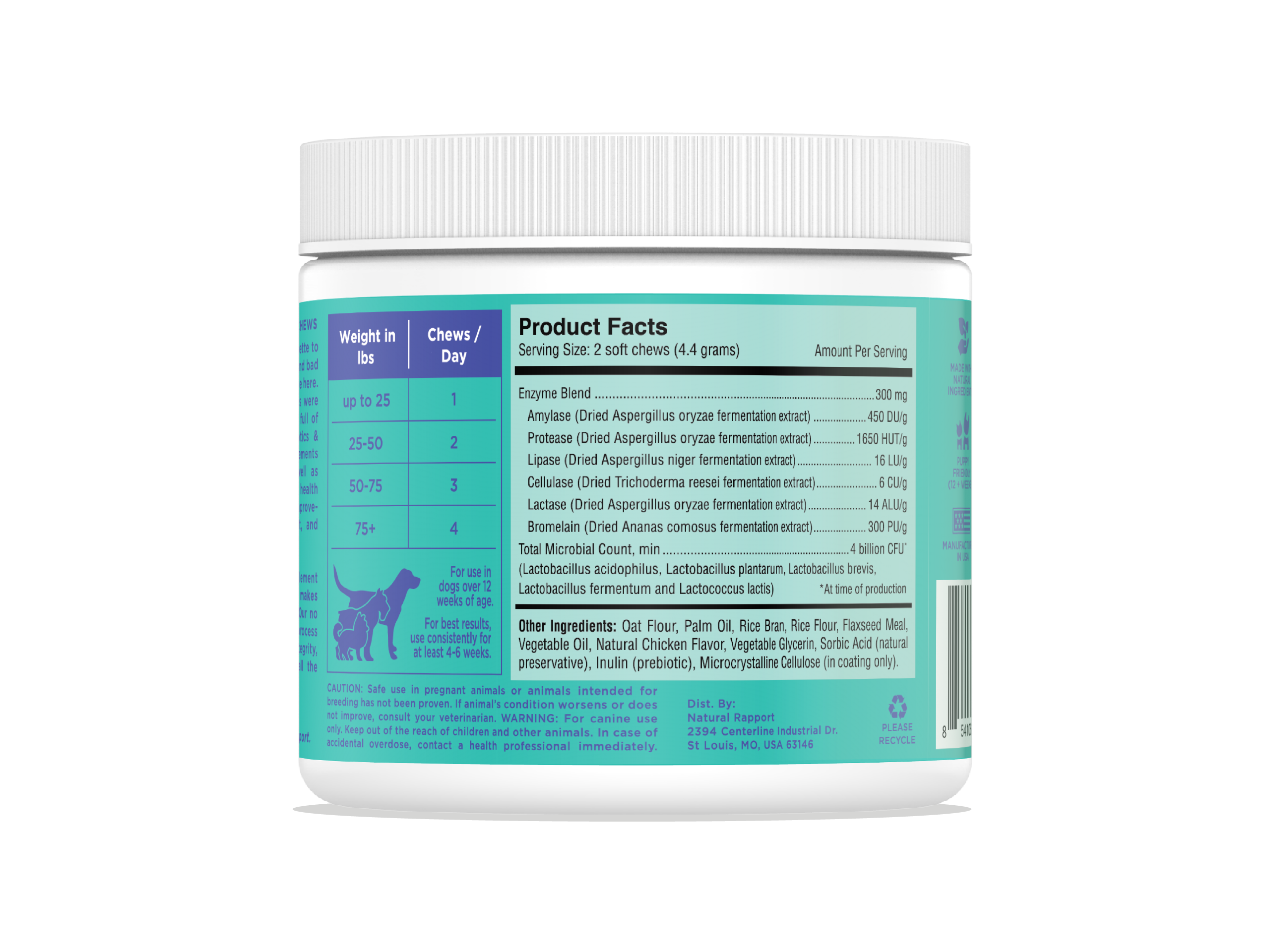Natural Rapport - The Only Digestive Support Soft Chews Dogs Need