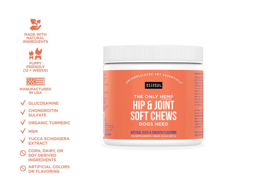 Natural Rapport - The Only Hip & Joint Soft Chews Dogs Need