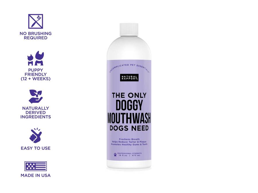 Natural Rapport - The Only Doggy Mouthwash Dogs Need