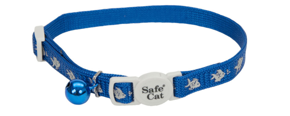 Safe Cat® Reflective Snag-Proof Nylon Adjustable Breakaway Collar